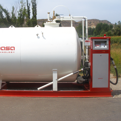 Autonomous skid for high flow extraction and fuel supply